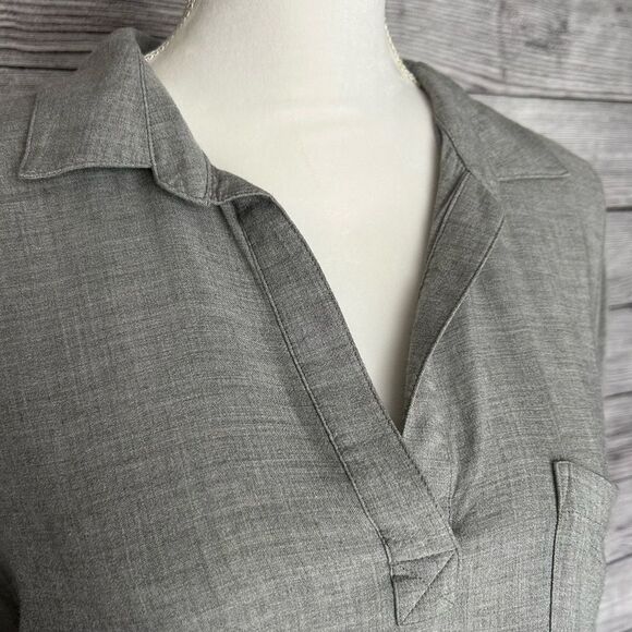 Anthropologie Cloth & Stone gray popover top size medium - Picture 3 of 14